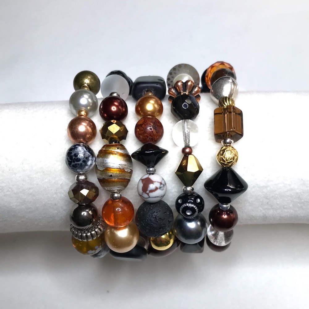 Handmade Bracelet with Vintage and Modern Elements (NB62-1H) New Without Tags - Picture 4 of 9